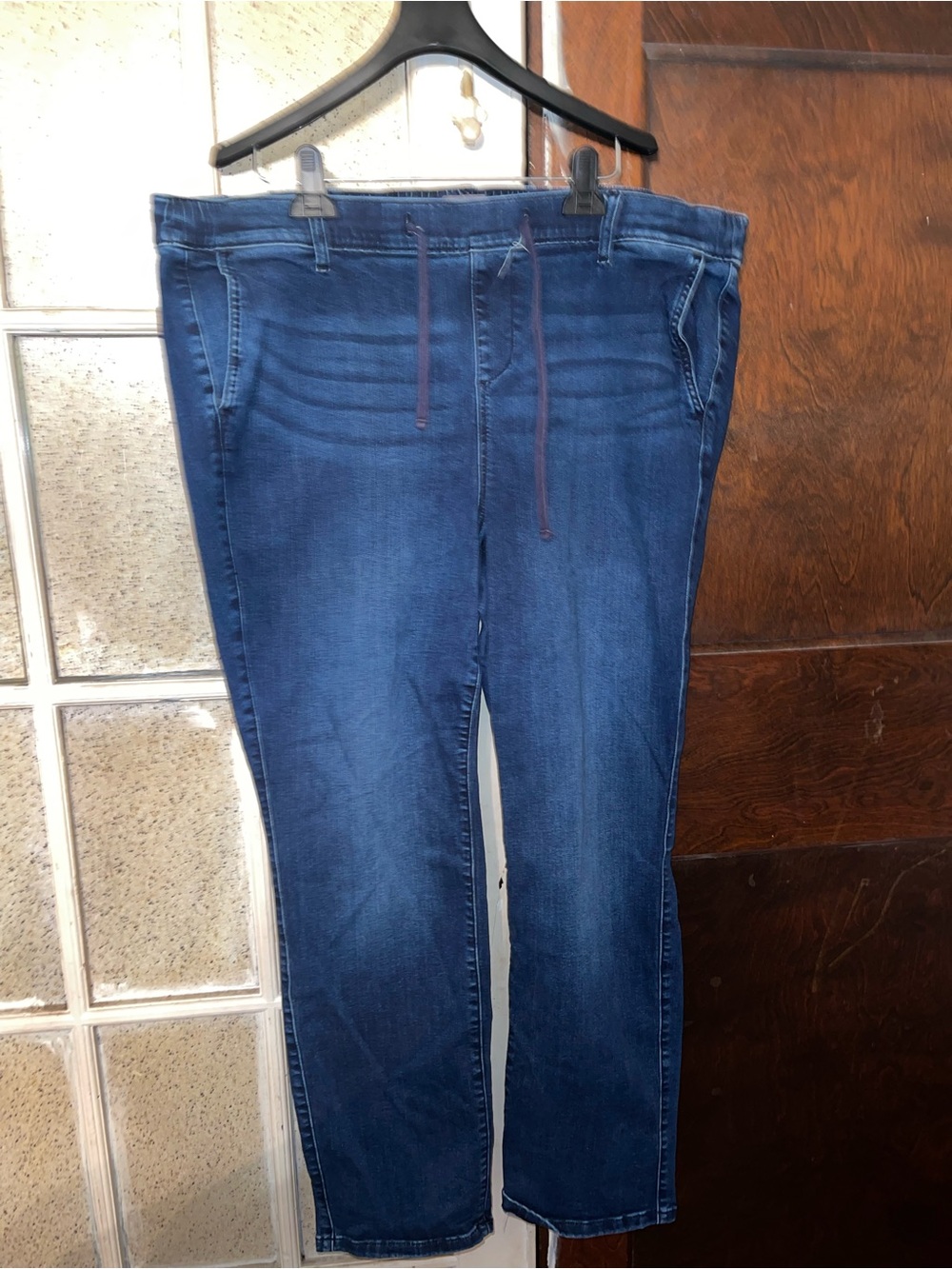 torrid Dark Blue Pull-On, Stretch Drawstring Waist Jeans - Sz 3R